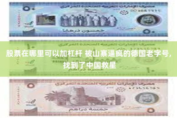 股票在哪里可以加杠杆 被山寨逼疯的德国老字号, 找到了中国救星