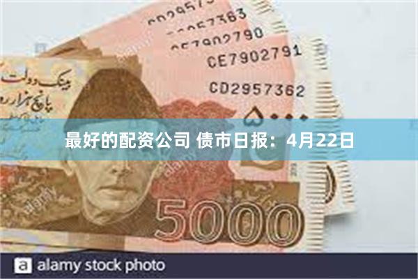 最好的配资公司 债市日报：4月22日