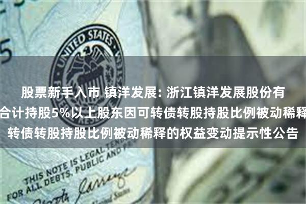 股票新手入市 镇洋发展: 浙江镇洋发展股份有限公司关于控股股东、合计持股5%以上股东因可转债转股持股比例被动稀释的权益变动提示性公告