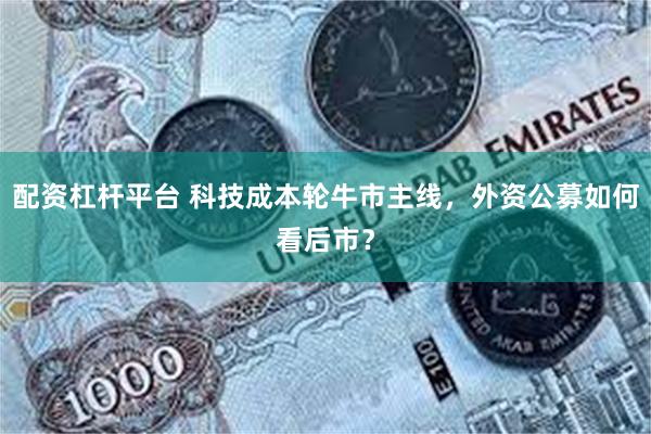 配资杠杆平台 科技成本轮牛市主线，外资公募如何看后市？